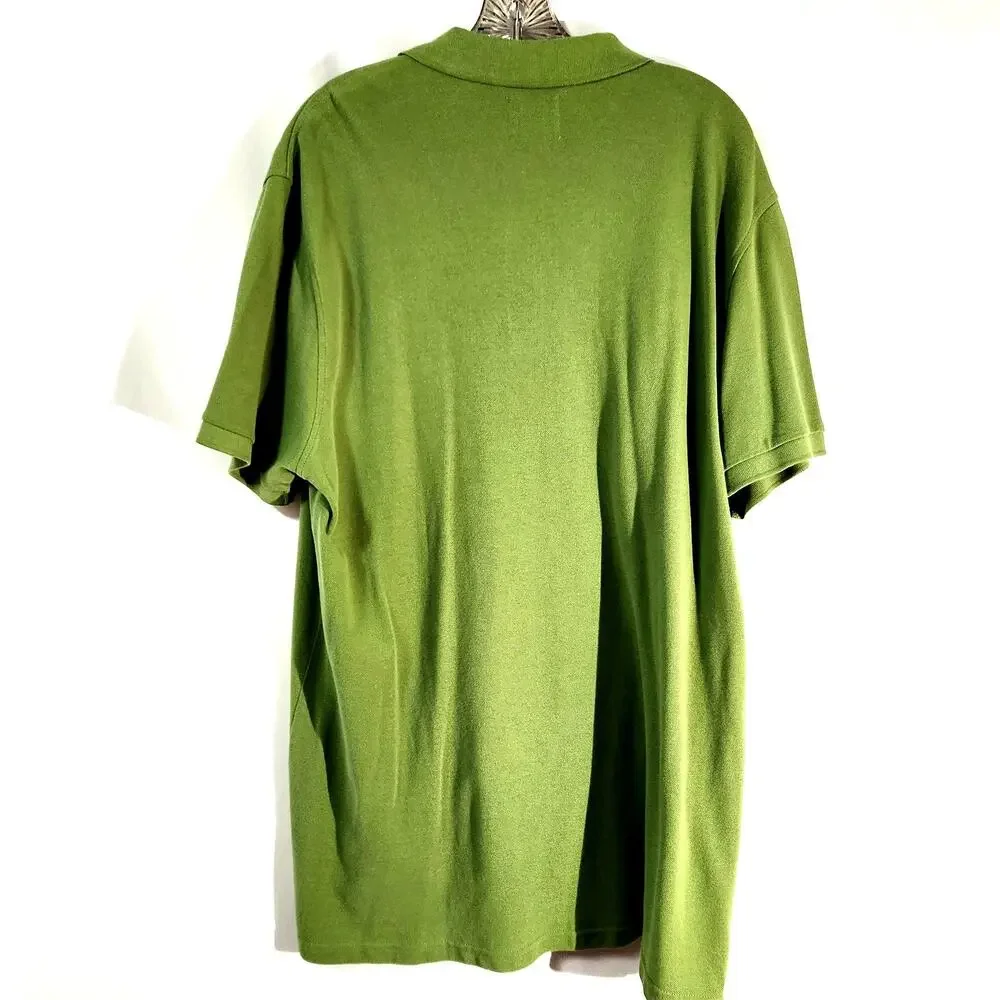 J. Crew Factory Long Green Polo Shirt Size XXL 100% Cotton New Unworn Classic